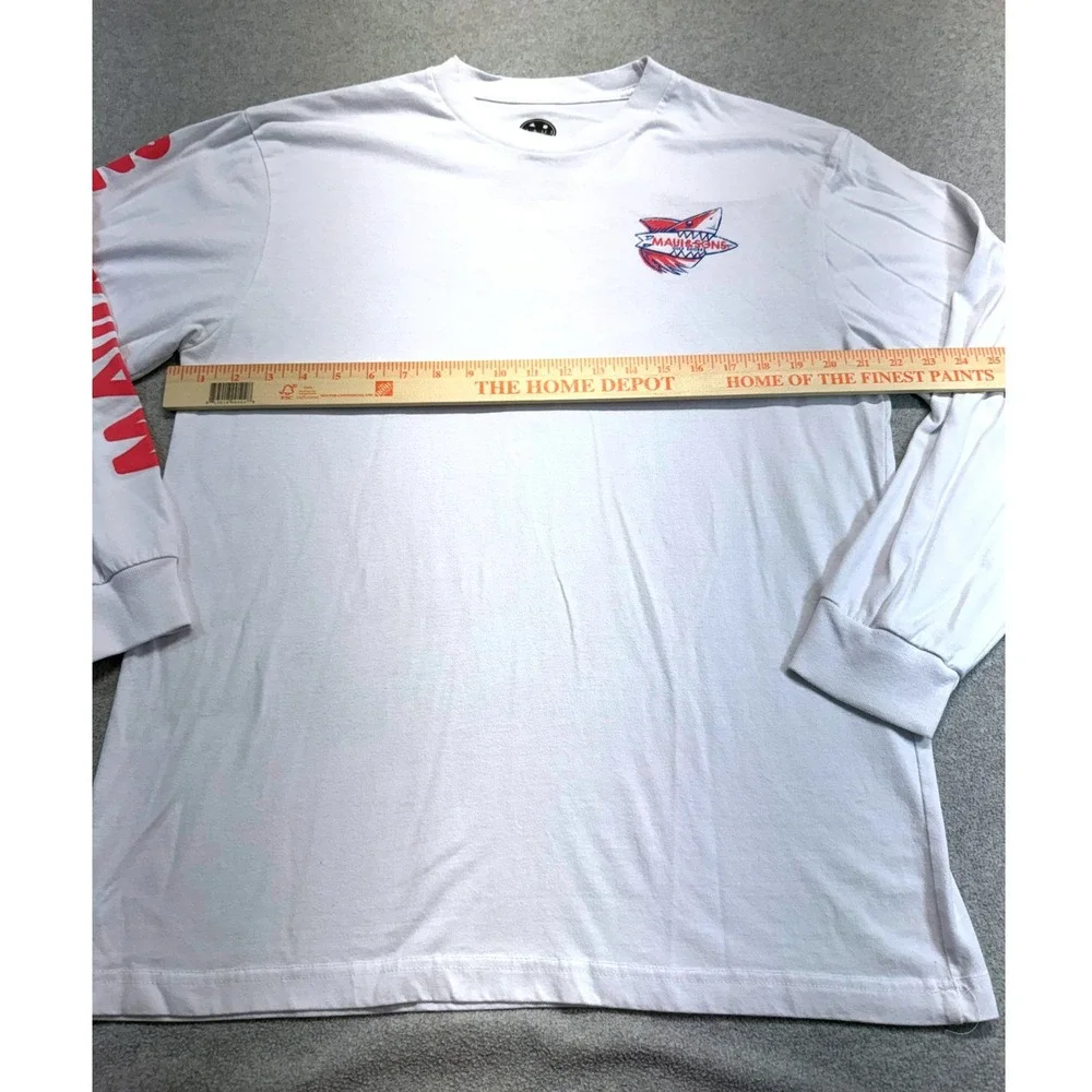 Maui and Sons Gulf Shores Shark Graphic Long Sleeve T Shirt Mens Large Coastal - Picture 6 of 10